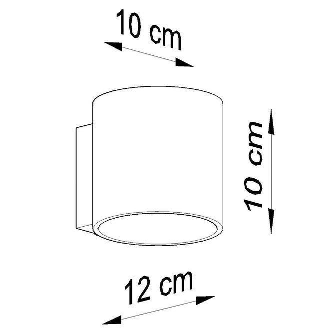 Nástenná lampa Cindy betón,4