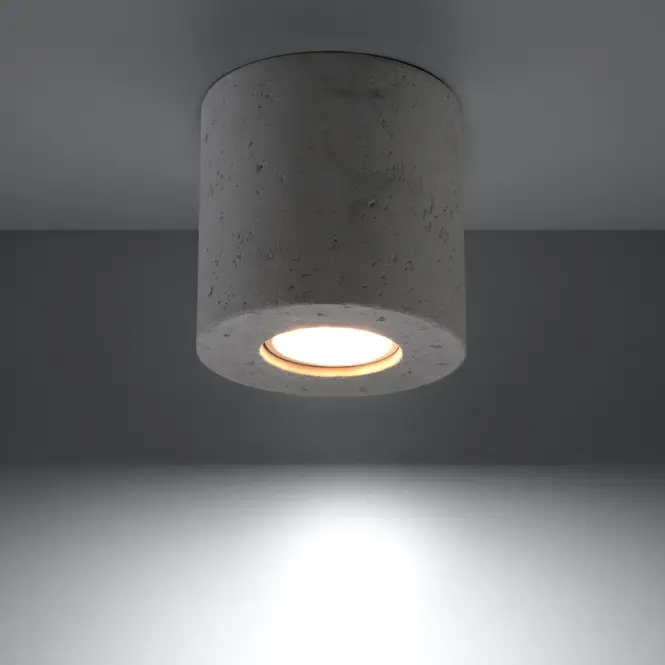 Stropná lampa Cindy betón,3