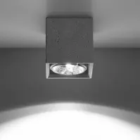 Stropná lampa Trolla betón