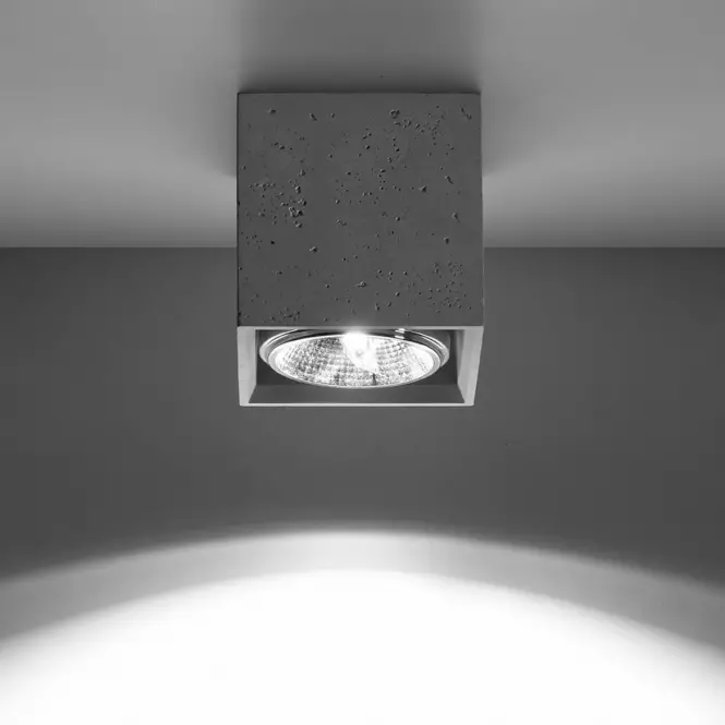 Stropná lampa Trolla betón