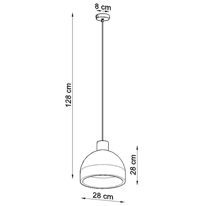 Závesná lampa Sollia