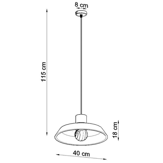Závesná lampa Velvang