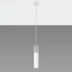 Závesná lampa Pennala 1 biela