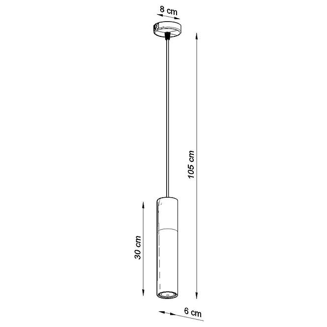 Závesná lampa Pennala 1 biela