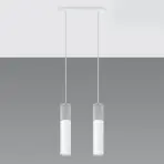Závesná lampa Pennala 2 biela
