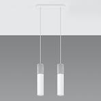 Závesná lampa Pennala 2 biela