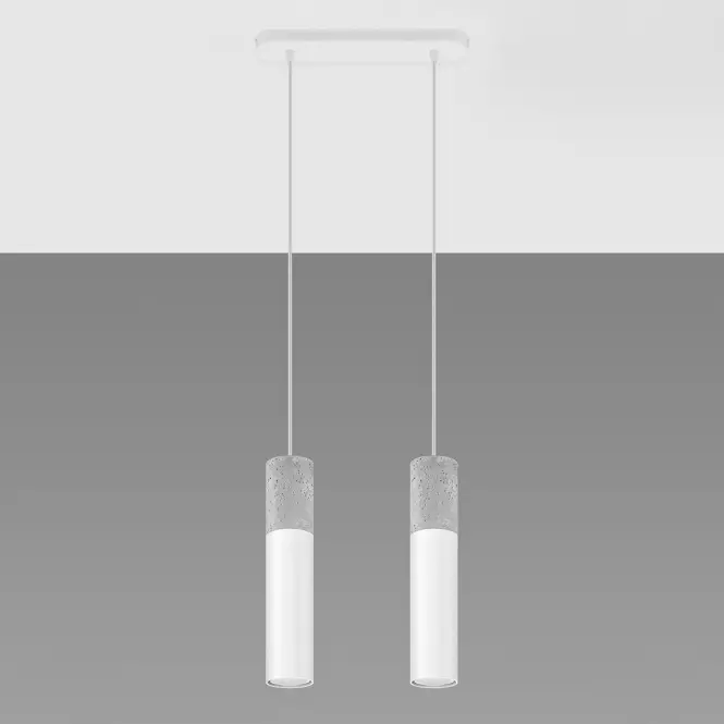 Závesná lampa Pennala 2 biela
