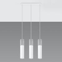 Závesná lampa Pennala 3 biela