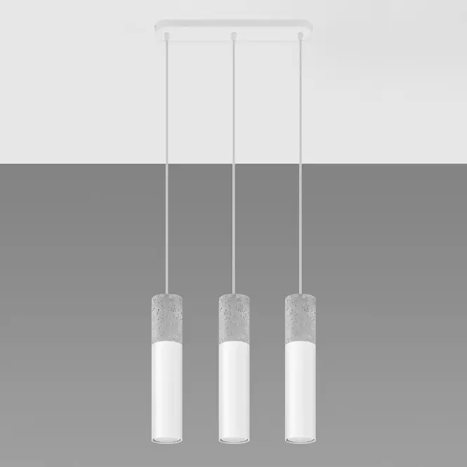 Závesná lampa Pennala 3 biela