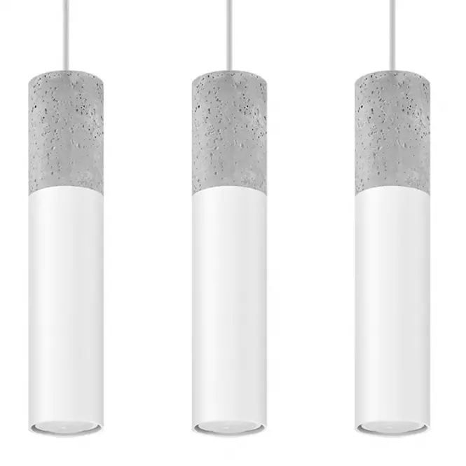 Závesná lampa Pennala 3 biela