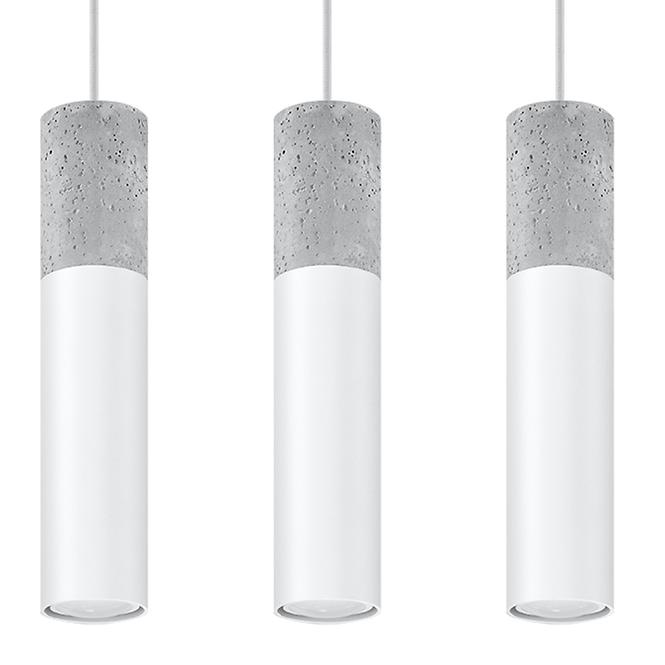 Závesná lampa Pennala 3 biela