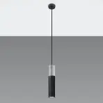 Závesná lampa Pennala 1 čierna