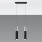 Závesná lampa Pennala 2 čierna