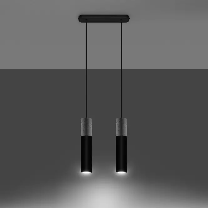 Závesná lampa Pennala 2 čierna