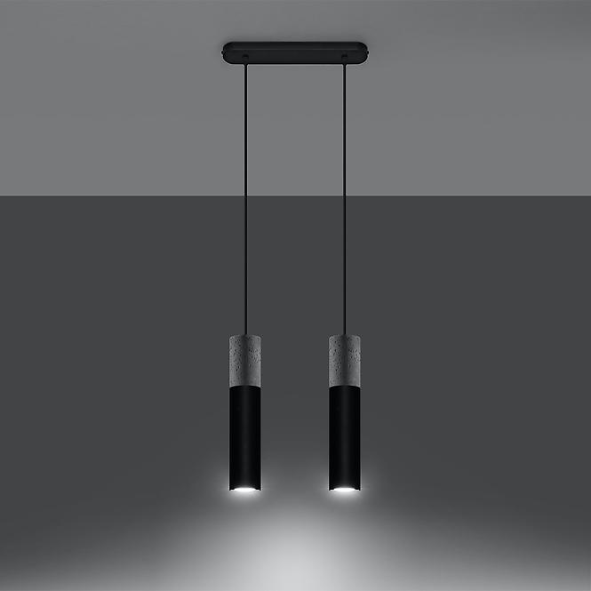 Závesná lampa Pennala 2 čierna
