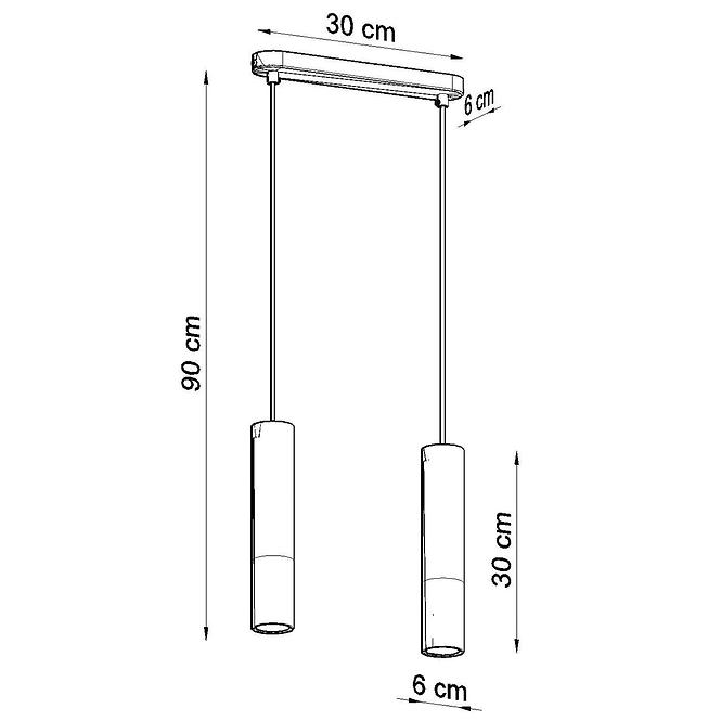 Závesná lampa Pennala 2 čierna