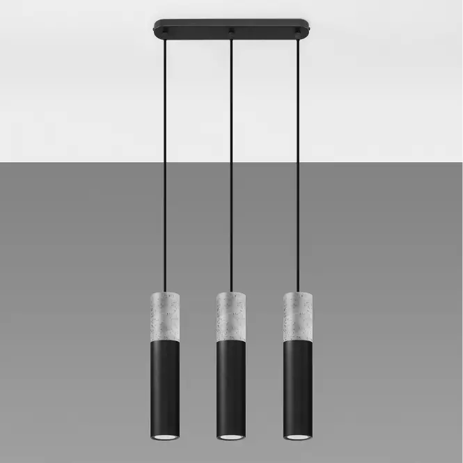Závesná lampa Pennala 3 čierna