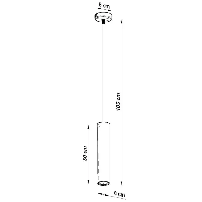 Závesná lampa Lapilla 1,4