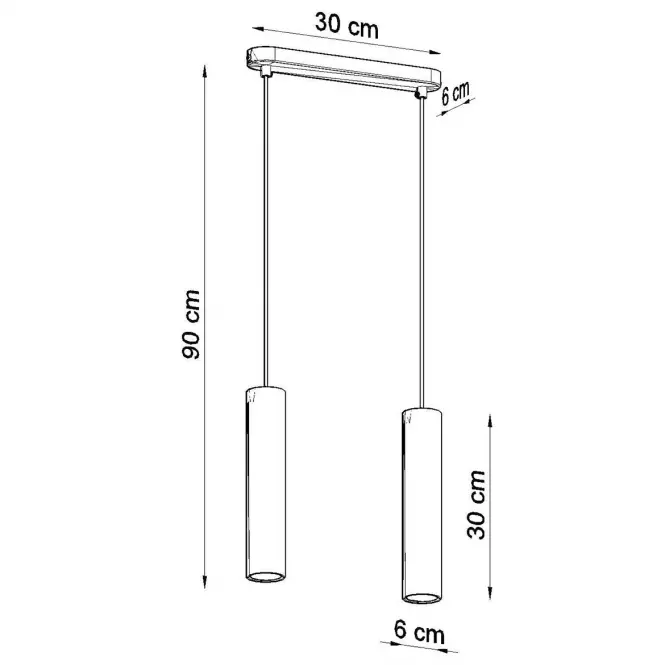 Závesná lampa Lapilla 2,4