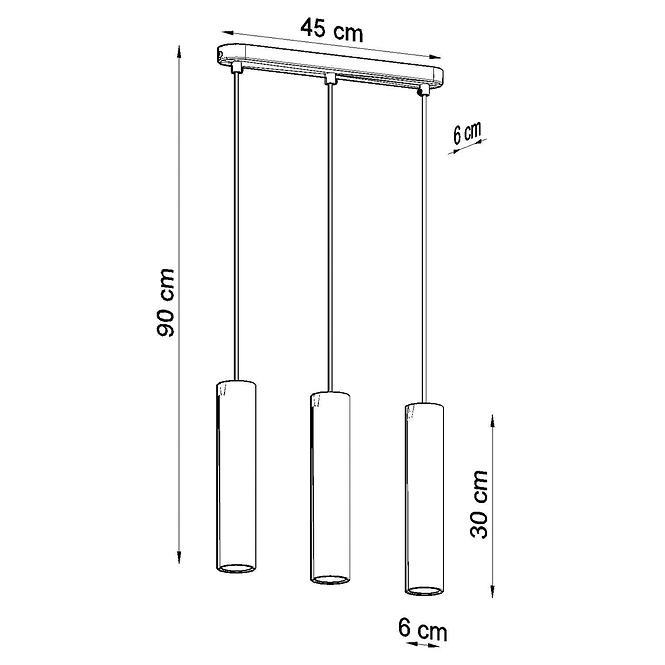 Závesná lampa Lapilla 3,4