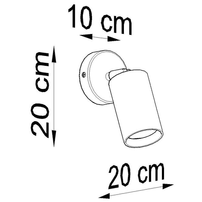 Nástenná lampa Rinne prírodné drevo