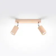 Nástenná lampa Rinne 2 drevo