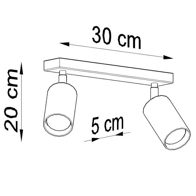 Nastenná lampa Rinne 2 prírodné drevo