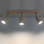 Nástenná lampa Rinne 3 drevo