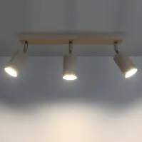 Nástenná lampa Rinne 3 drevo