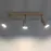 Nástenná lampa Rinne 3 drevo