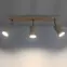 Nástenná lampa Rinne 3 prírodné drevo