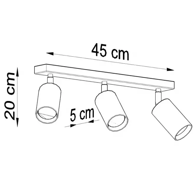 Nástenná lampa Rinne 3 prírodné drevo,3