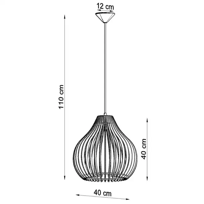 Závesná lampa Tupala