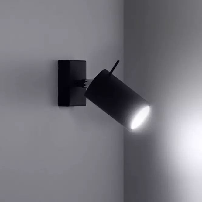 Nástenná lampa Oregon čierna