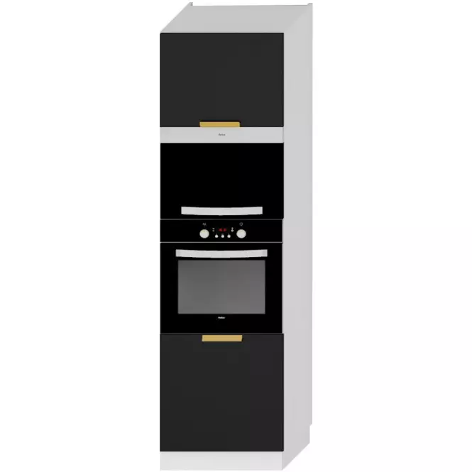 Kuchynská skrinka Denis d60pk mv 2133 pl čierna mat/biela