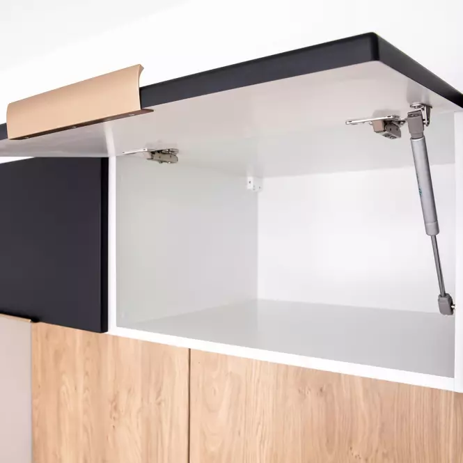 Kuchynská skrinka Denis d60pk mv 2133 pl čierna mat/biela