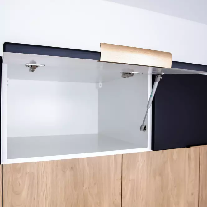Kuchynská skrinka Denis d60pk mv 2133 pl čierna mat/biela