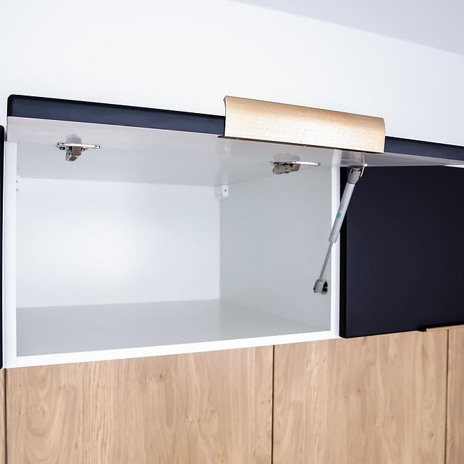 Kuchynská skrinka Denis d60pk mv 2133 pl čierna mat/biela