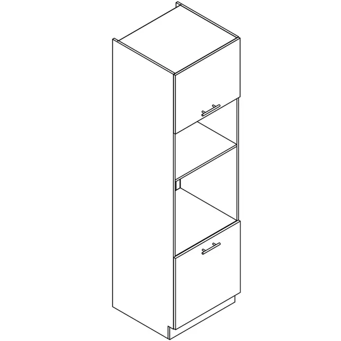 Kuchynská skrinka Denis d60pk mv 2133 pl čierna mat/biela,2