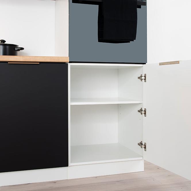 Kuchynská skrinka Denis w60/68 slim pl s čiernym digestorom