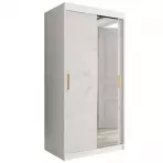Skriňa Marmur T2 100 biely/mramor biely