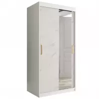 Skriňa Marmur T2 100 biely/mramor biely