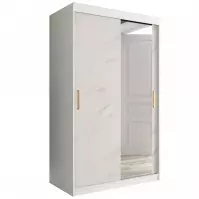 Skriňa Marmur T2 120 biely/mramor biely