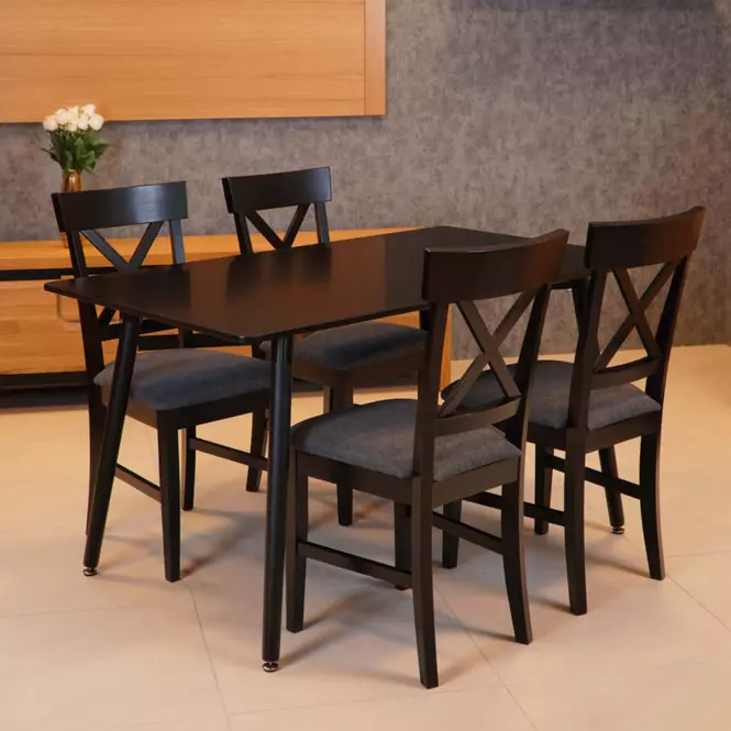Stôl Bergen 140CM čierna,3