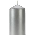 Sviečka valček 60/120 A1 strieborná metalíza 271