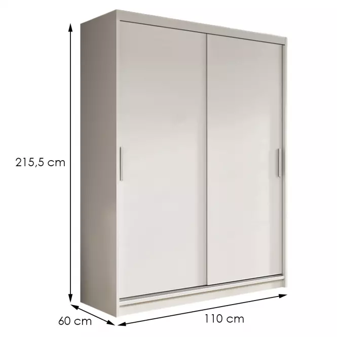 Skriňa Nico I 110 Biely