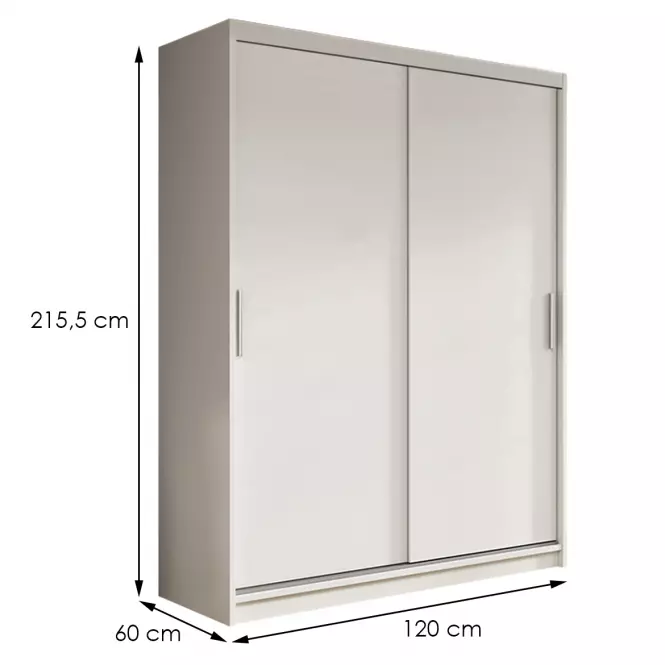 Skriňa Nico I 120 Biely