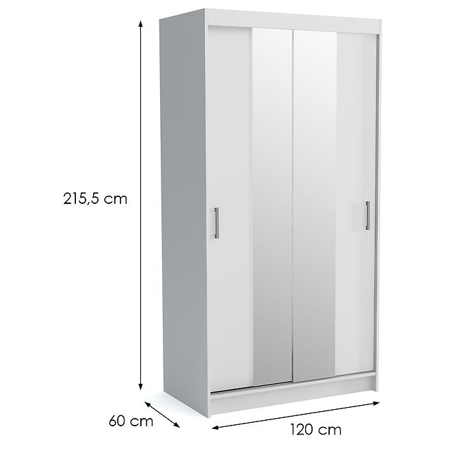 Skriňa Nico II 120 Biely