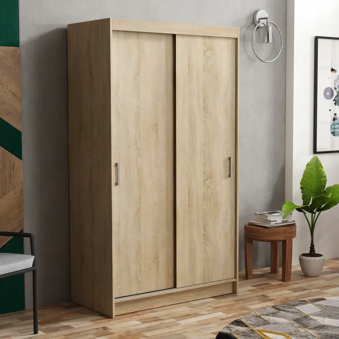 Skriňa s posuvnými dverami Nico I 120cm – sonoma, dvojdverová