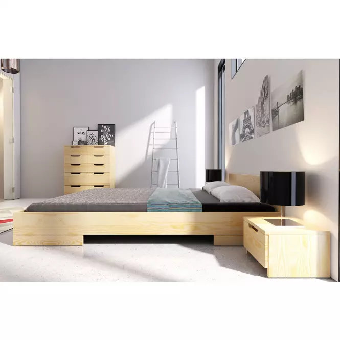Komoda drevená  borovica 8s Skandica Spectrum Prirodzené